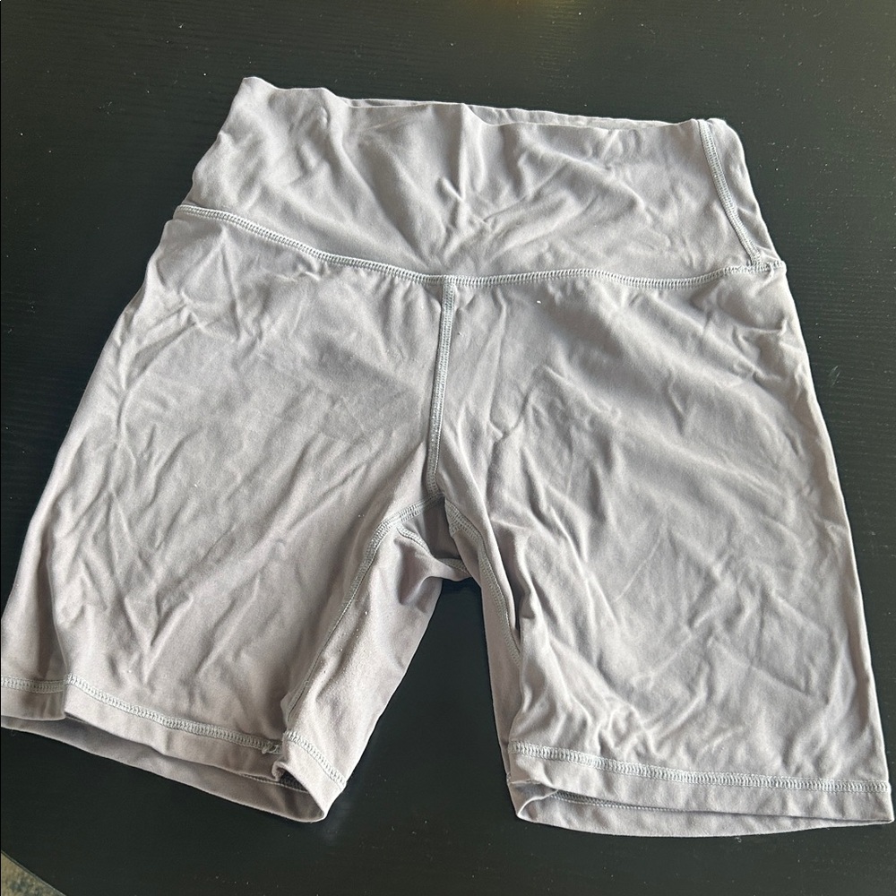 Women's Light Gray Bike Shorts